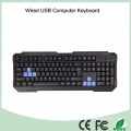 Teclado atado con alambre del USB de la disposición francesa de Azerty (KB-1688)